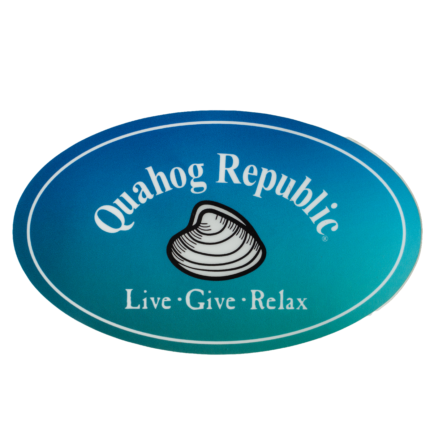 Quahog Republic's Oval Tribute Sticker