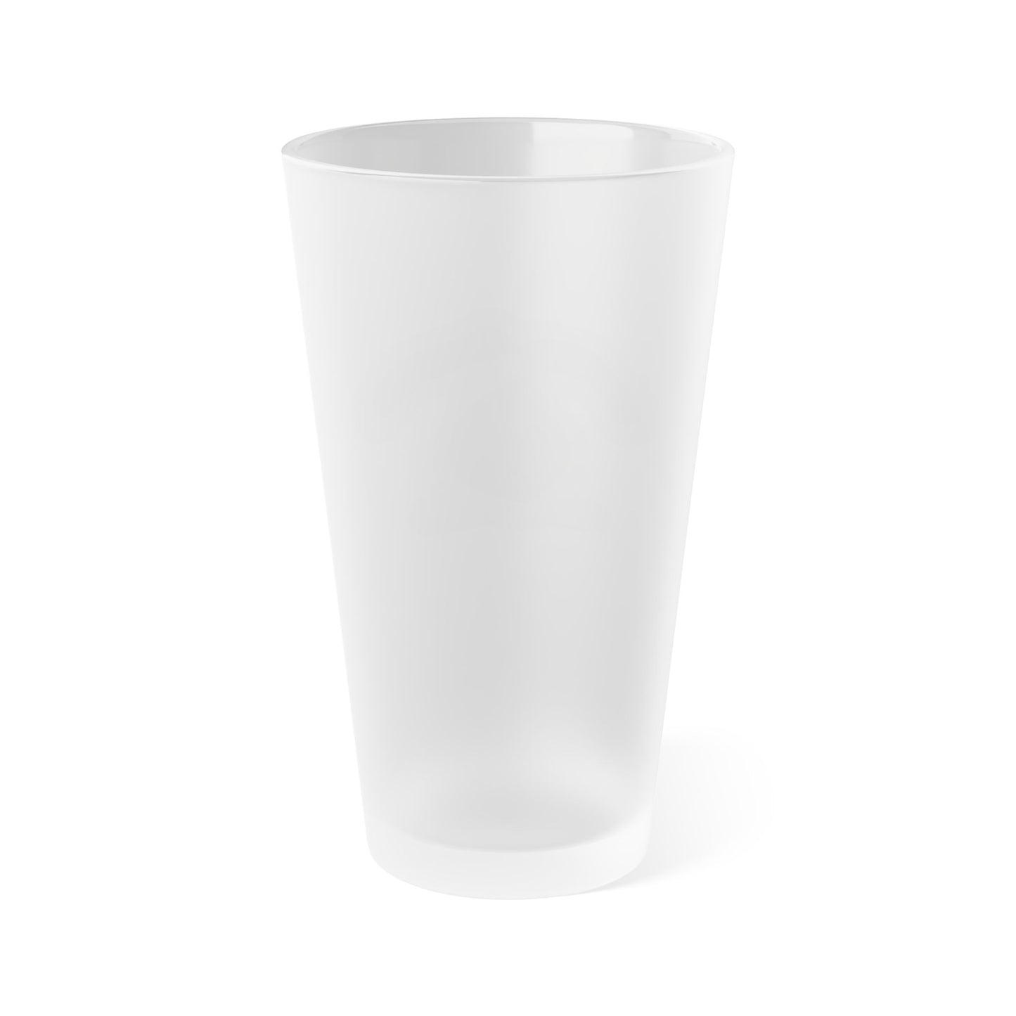 Frosted Pint Glass –l “Quahog Republic” 16oz Beer Glass