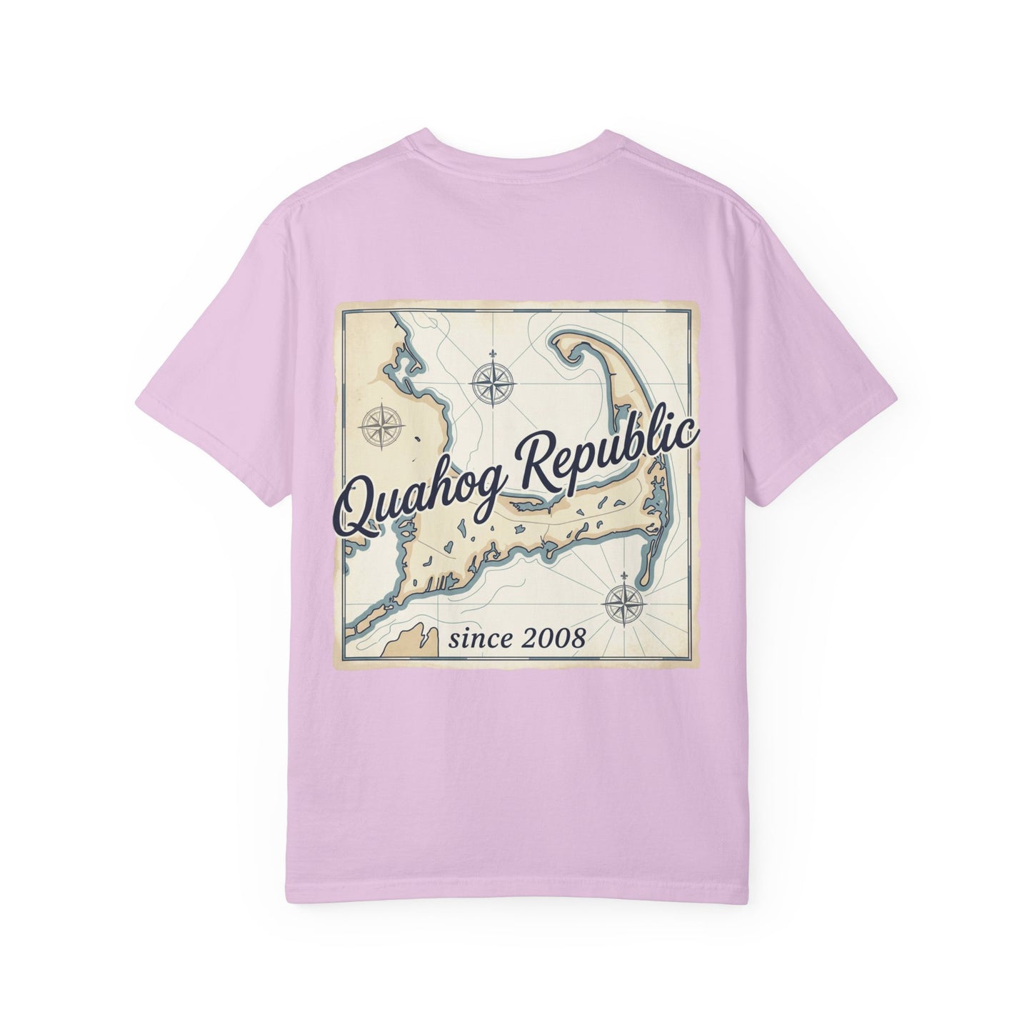 Quahog Republic Map T-Shirt — Vintage Nautical Island Tee