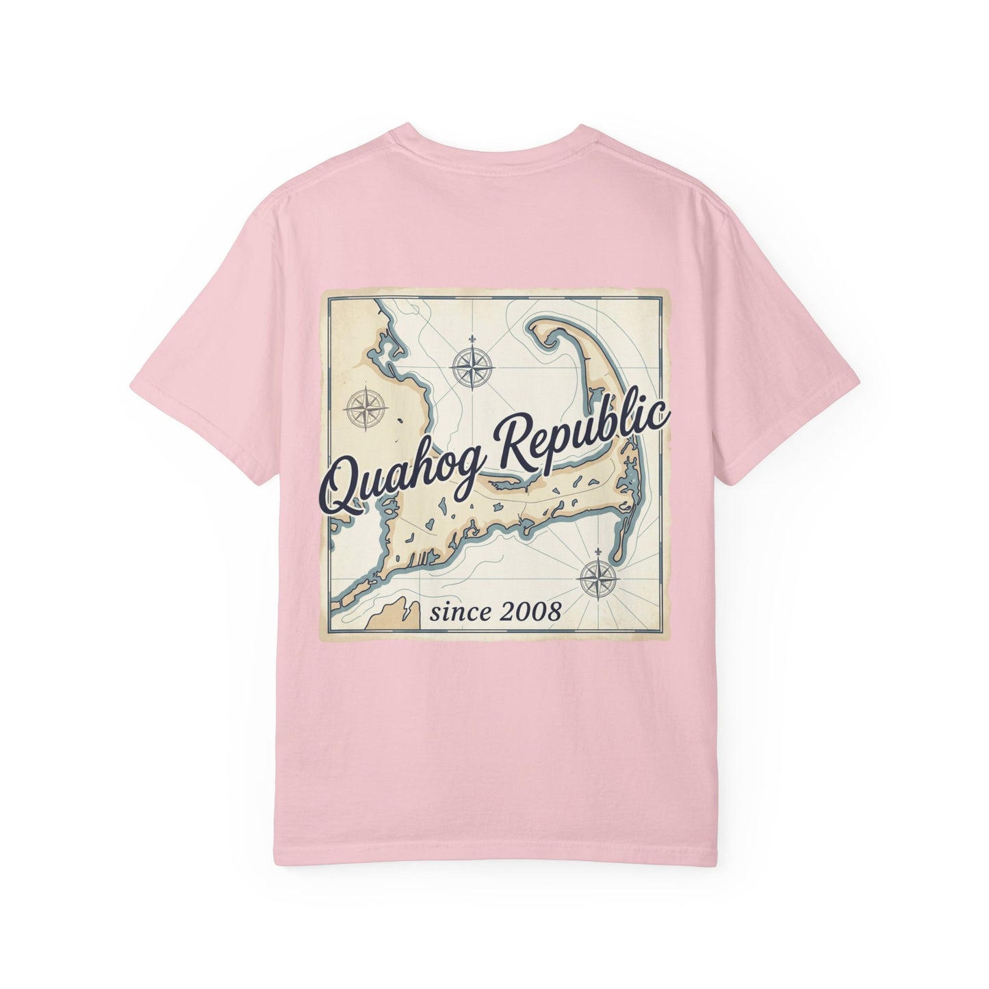 Quahog Republic Map T-Shirt — Vintage Nautical Island Tee