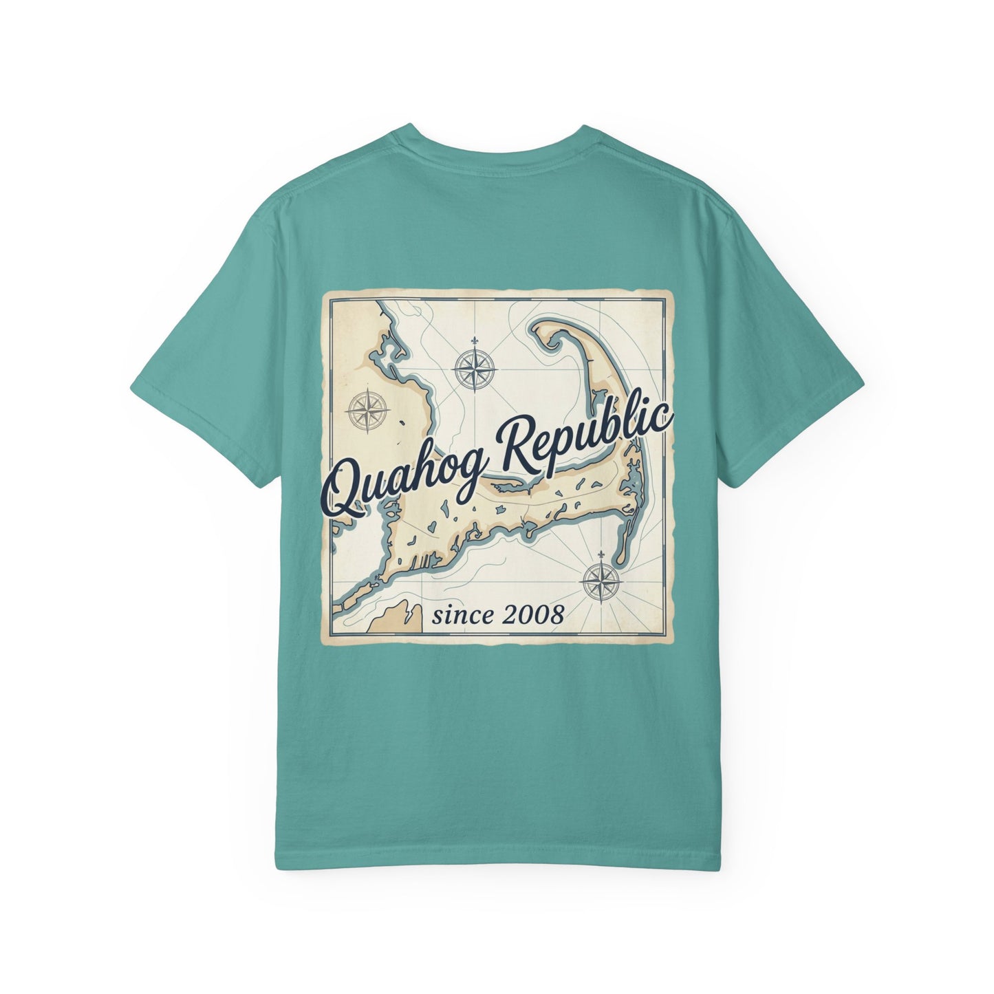 Quahog Republic Map T-Shirt — Vintage Nautical Island Tee