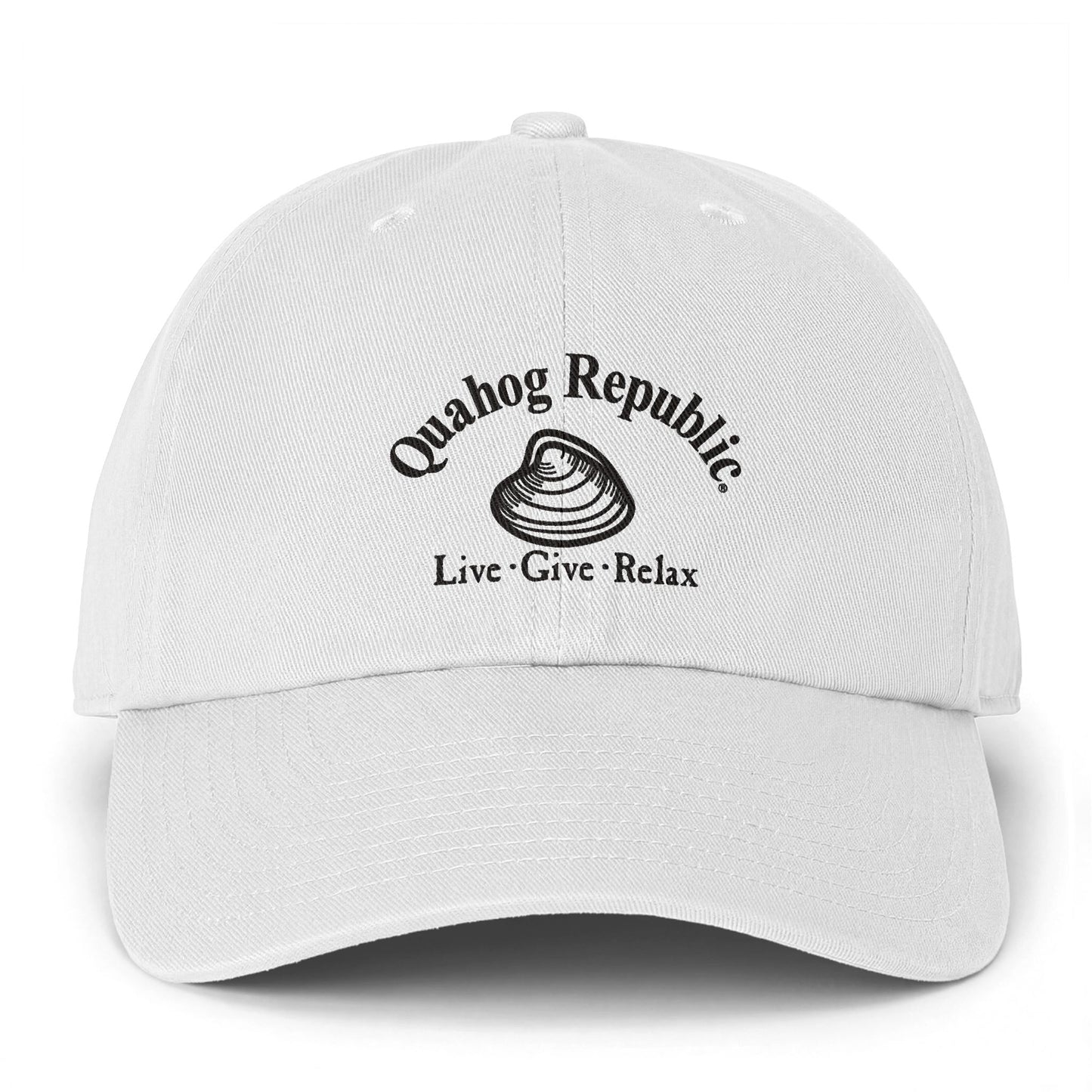 Dad Hat — 'Quahog Republic: Live • Give • Relax' Embroidered Cap