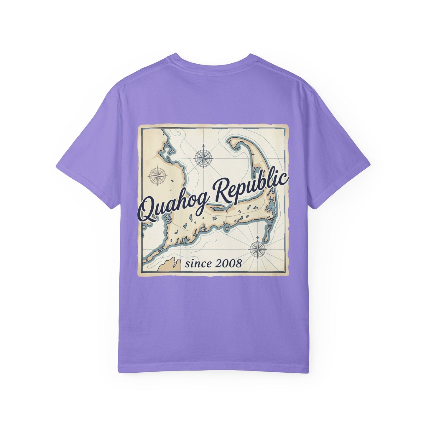 Quahog Republic Map T-Shirt — Vintage Nautical Island Tee