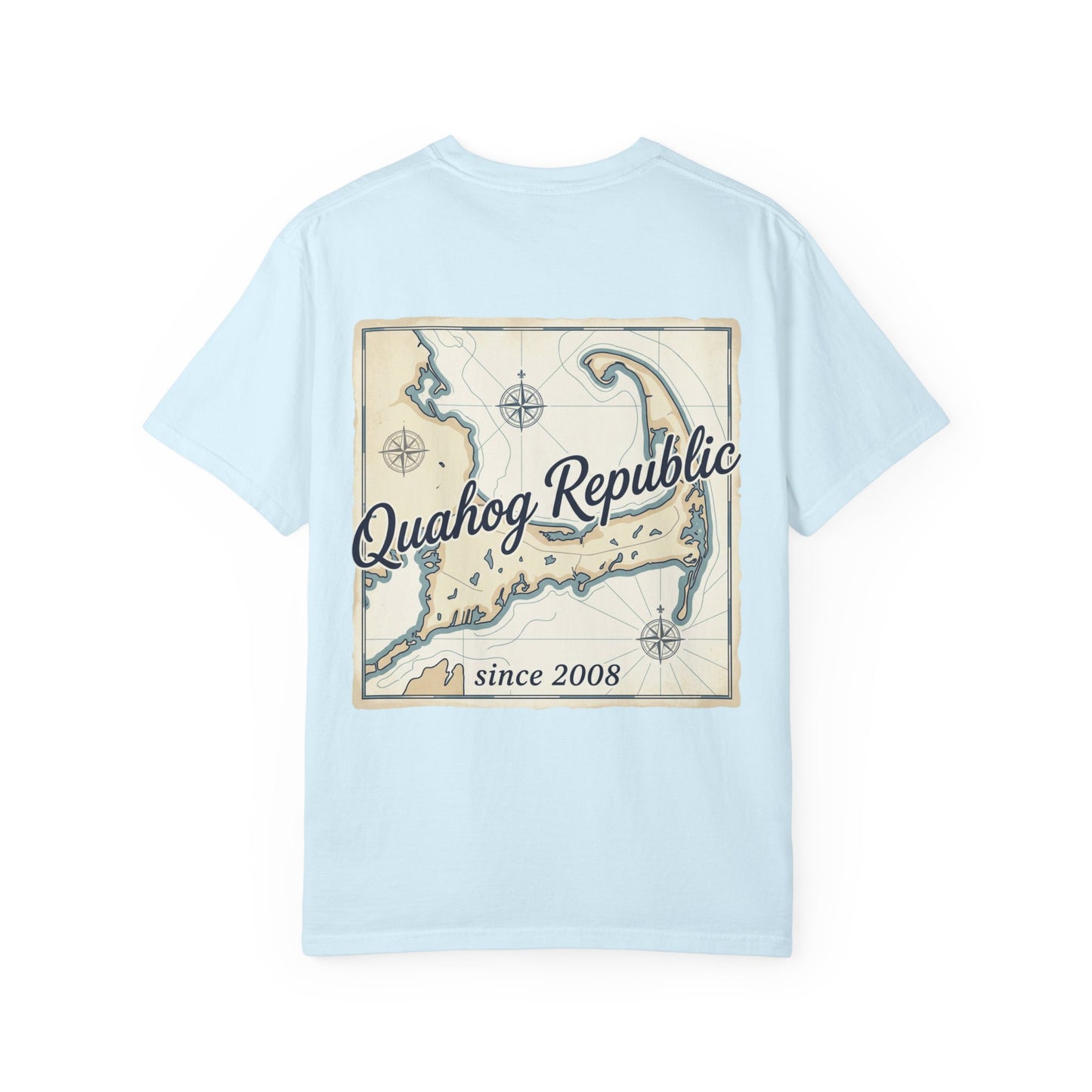 Quahog Republic Map T-Shirt — Vintage Nautical Island Tee