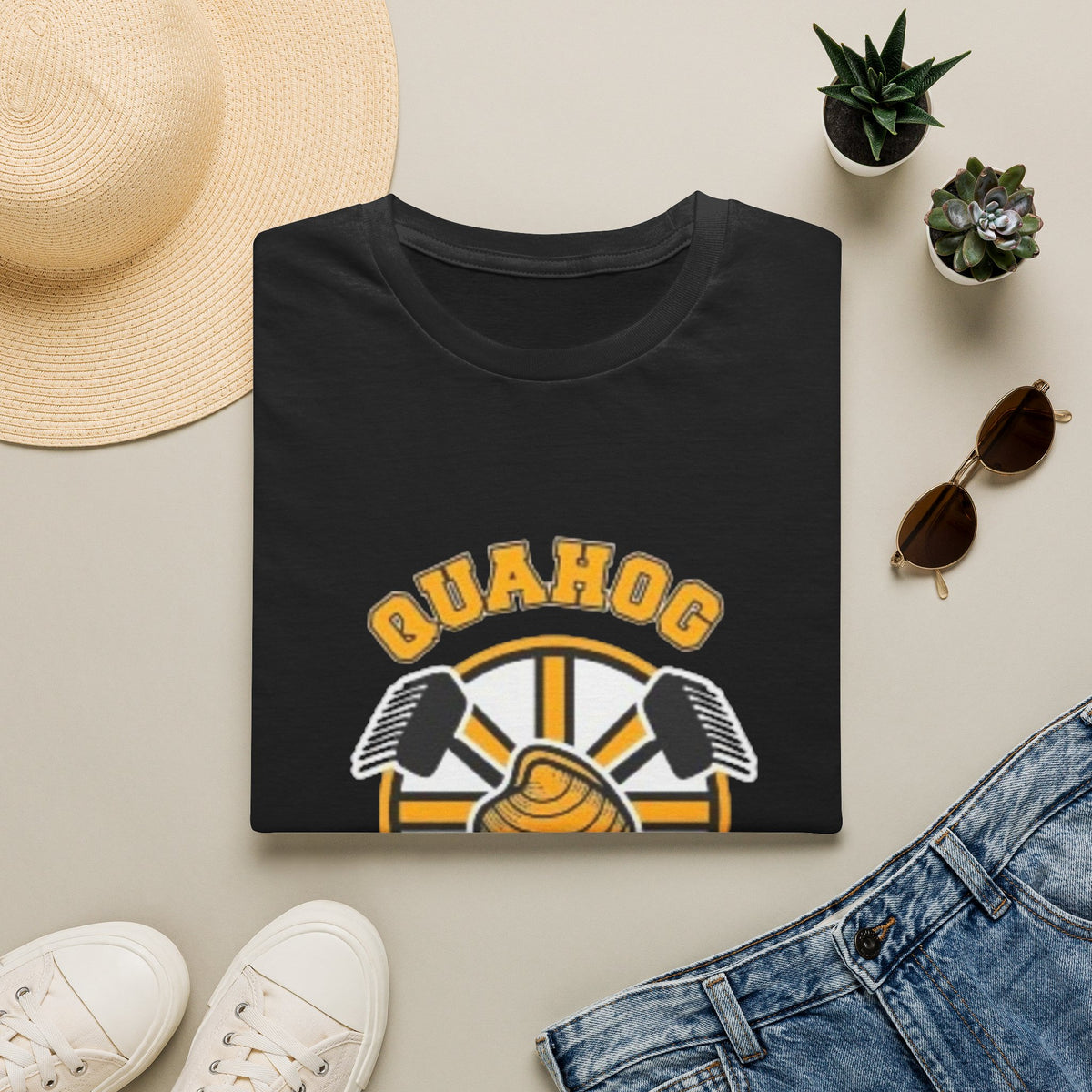 Quahog Republic T-Shirt — Boston-Style Hockey Tee