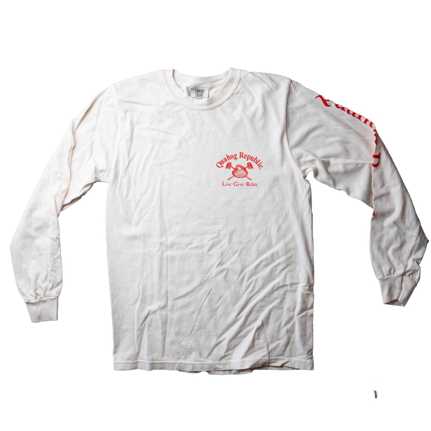 White Long Sleeve T-Shirt – Quahog Republic Store